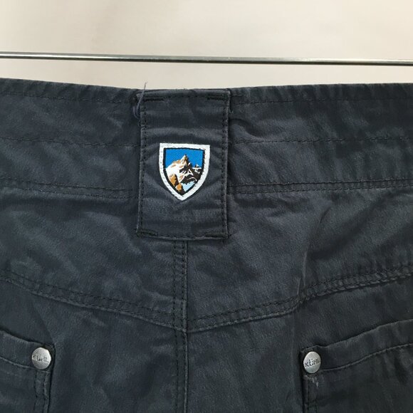 KUHL Gray/Blue'ish Logo Hardware Knee Detailing Activewear Hiking Outdoor Pant - Picture 12 of 14
